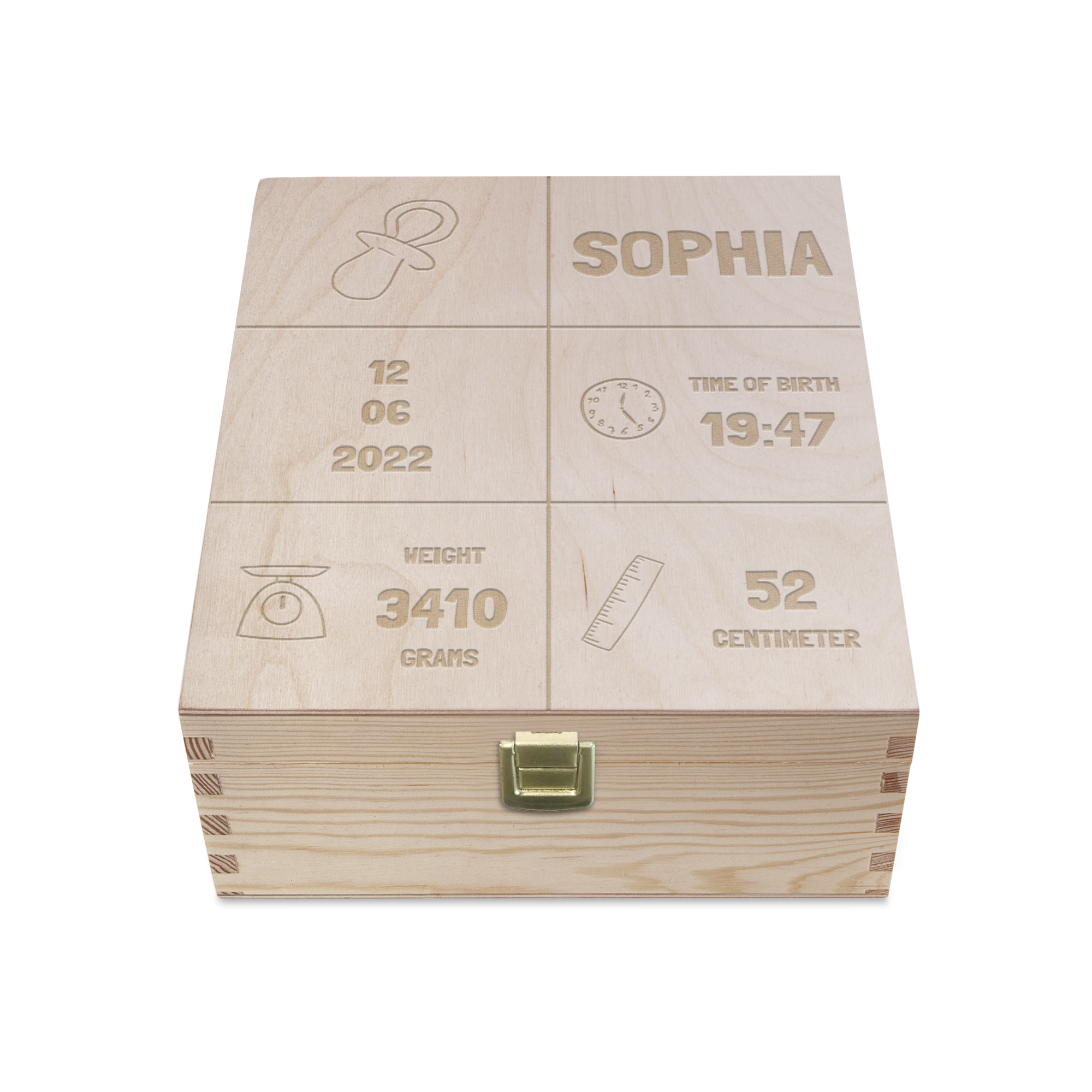 Cutie de memorie personalizata din lemn