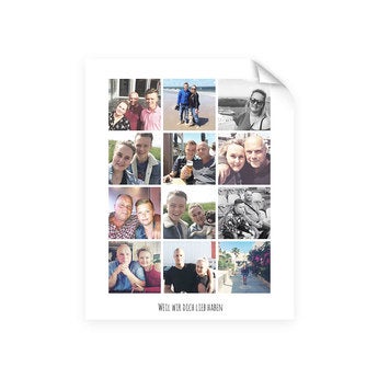 Foto Collage Poster - Papa & ich (40x50)