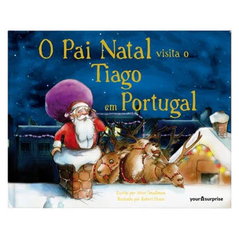 Livro personalizado - O Pai Natal está a caminho - Capa dura