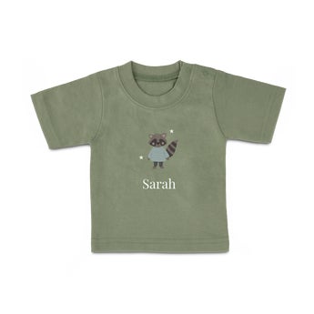 Baby T-shirt - Korte mouw - Groen - 74/80
