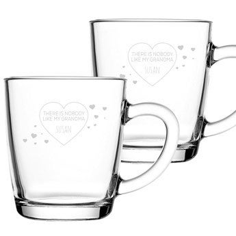 Glass Mugs - Grandma (Set of 2)