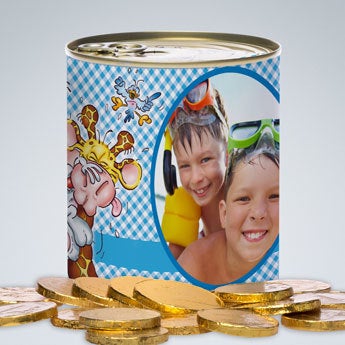 Blechdose bedrucken - Doodles - Schokomünzen