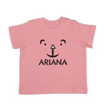 Personalised baby T-shirt - Short sleeve - Pink - 62/68