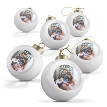 Bolas de Natal - Cerâmica