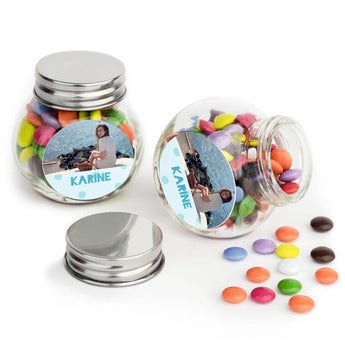 Sjokolader i glasskrukke - sett med 40