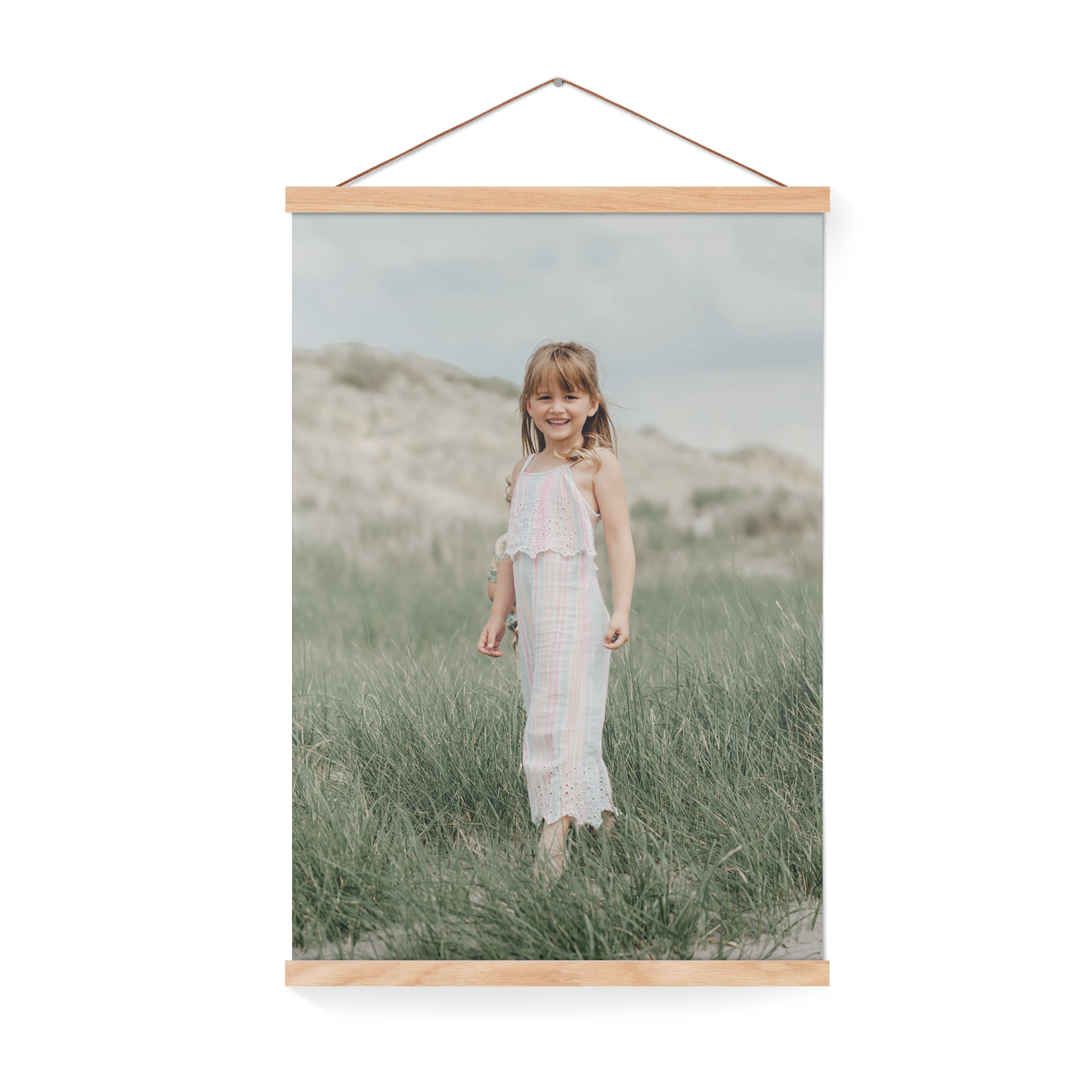 Personalised poster with wooden hanger - 40x60