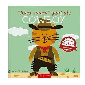 Boek met naam en foto - Ik ga als cowboy - Softcover