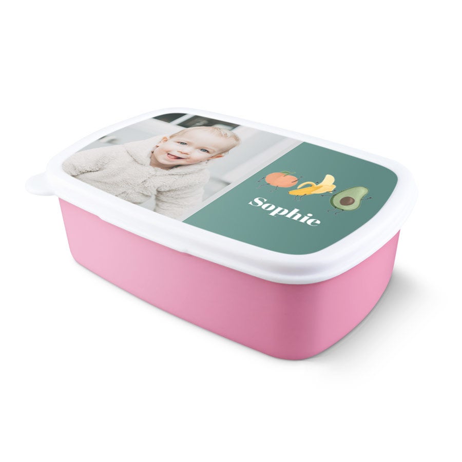 Lunch box personnalisée - Rose