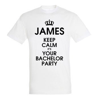 Personalised T-shirt – Men - White - XL