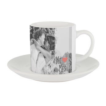 Tasse personnalisée - avec soucoupe