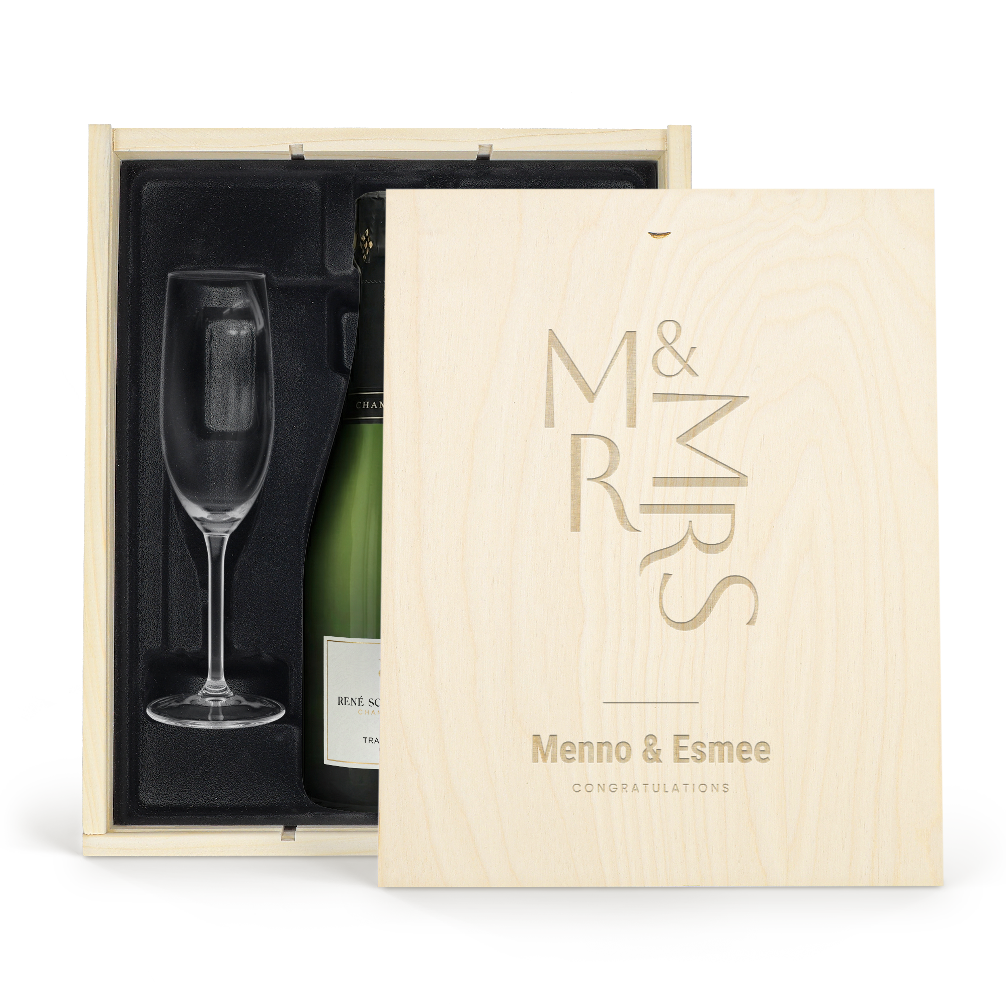 Pezsgő ajándék szett szemüveg - René Schloesser (750ml)