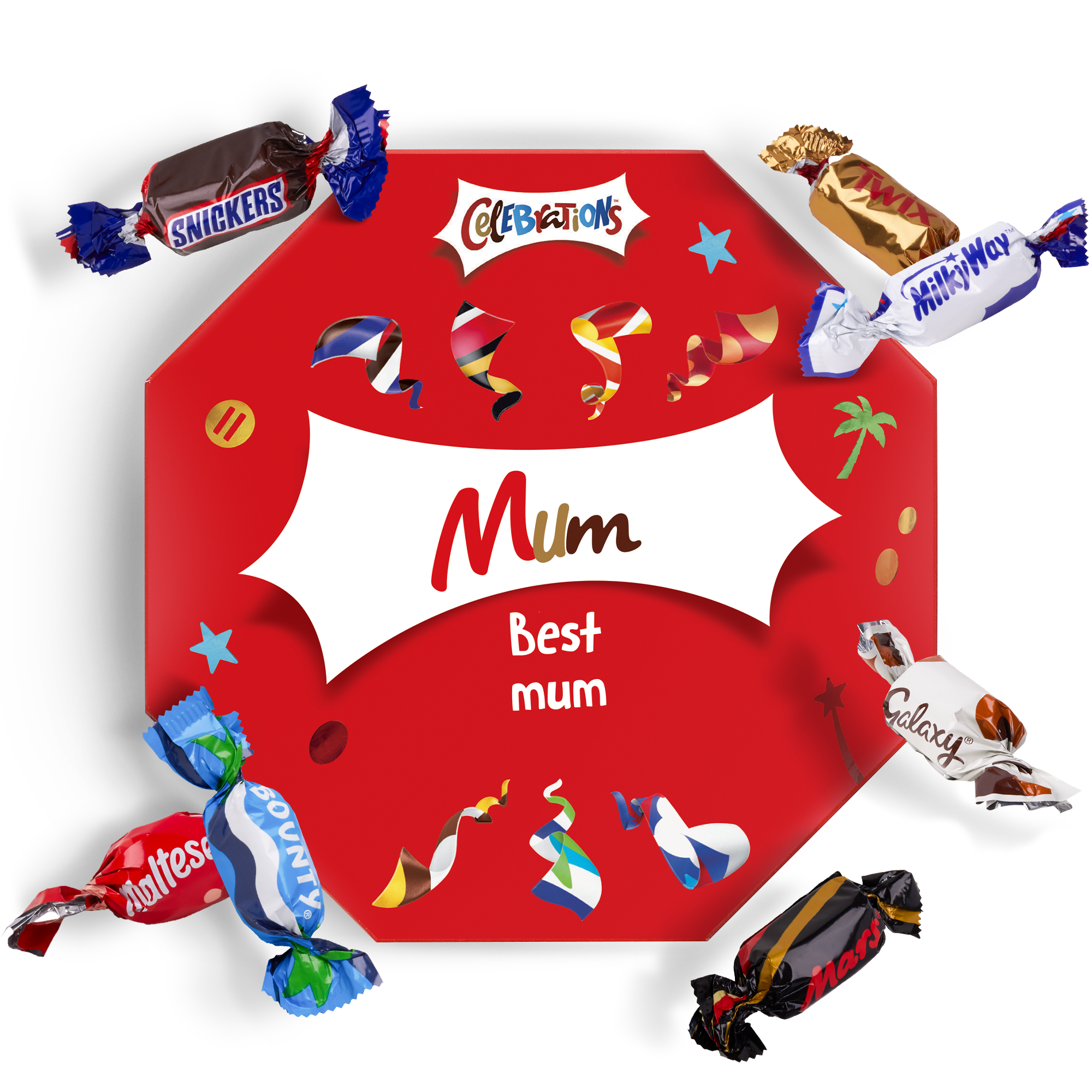 Celebrations box with name