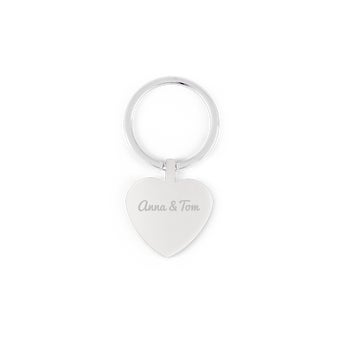 Key ring with name - Heart