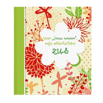Boek met naam en foto - Voor mijn allerliefste zus - Softcover