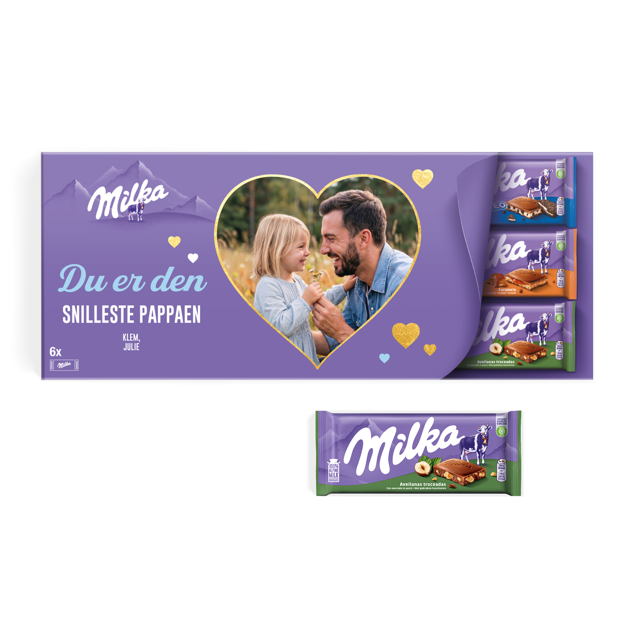 Giant personlig Milka-sjokolade