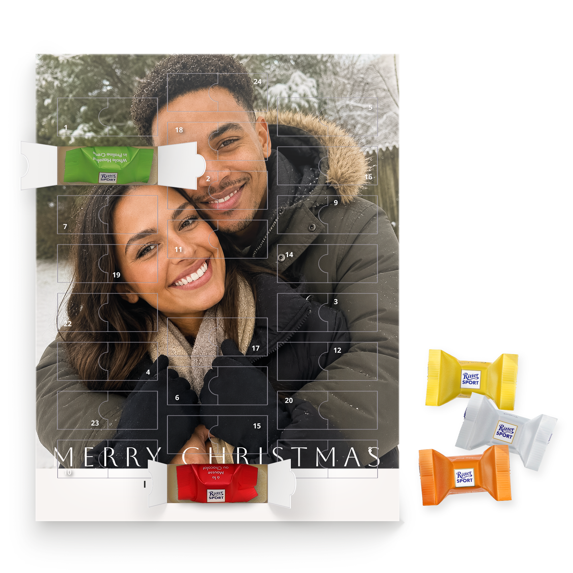 Calendario de adviento Ritter Sport personalizado