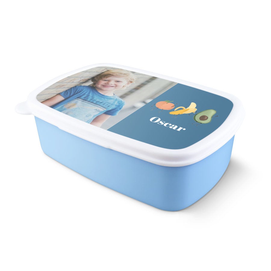 Personalised lunch box - Blue