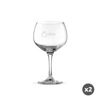 Gin and tonic glass - 2 pieces