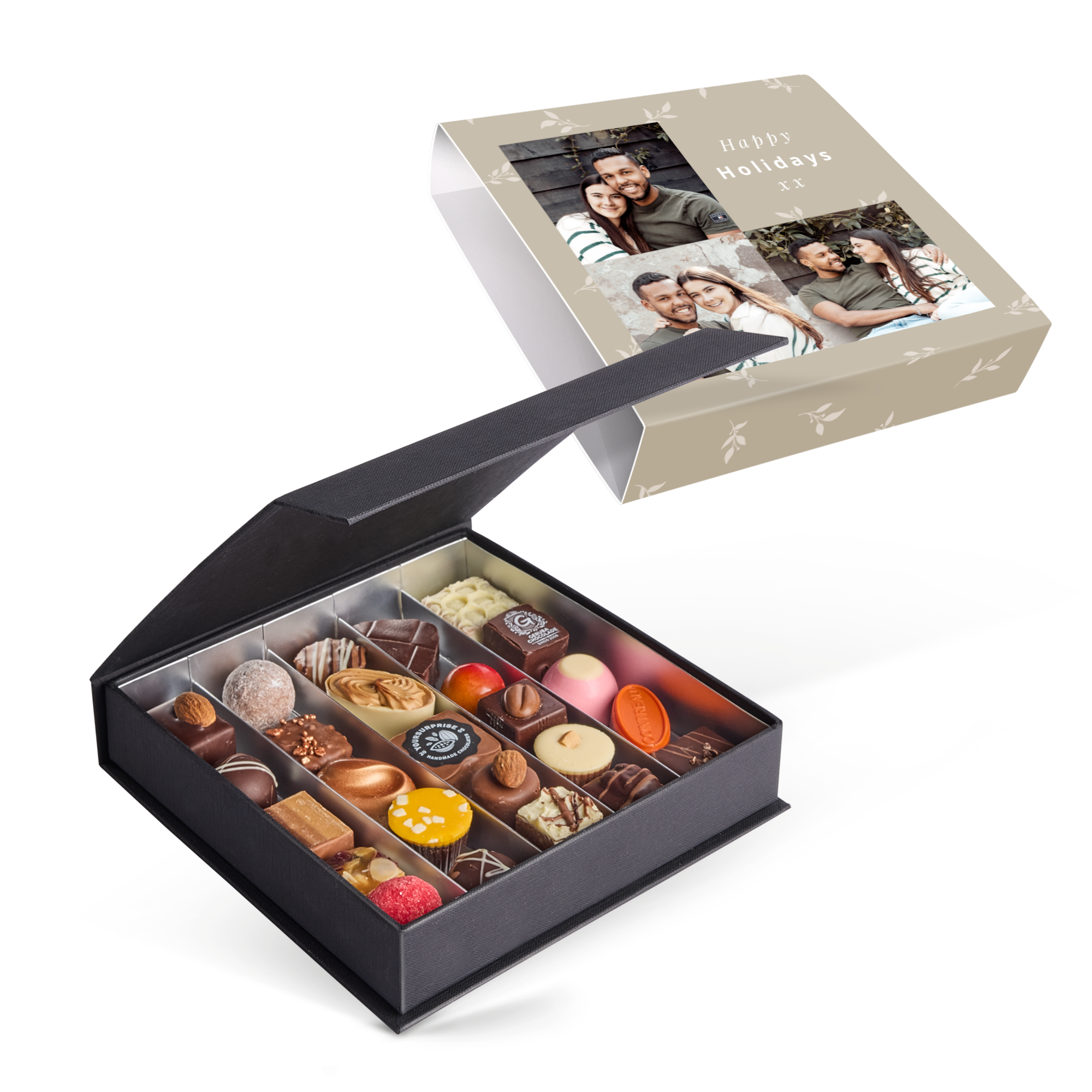 Personalised Deluxe Chocolate Gift Box - Christmas