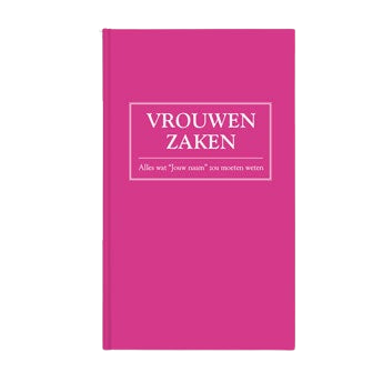 Boek met naam en foto - Vrouwenzaken - Softcover
