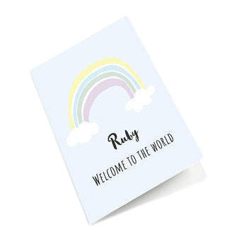 Carte félicitations naissance personnalisée - XL - Portrait