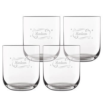 Bicchiere Acqua Elegante Personalizzato (4 pezzi)
