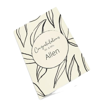 Personalised greeting card - Wedding - M - Portrait