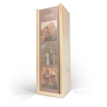Weinkiste aus Holz - 1 Flasche