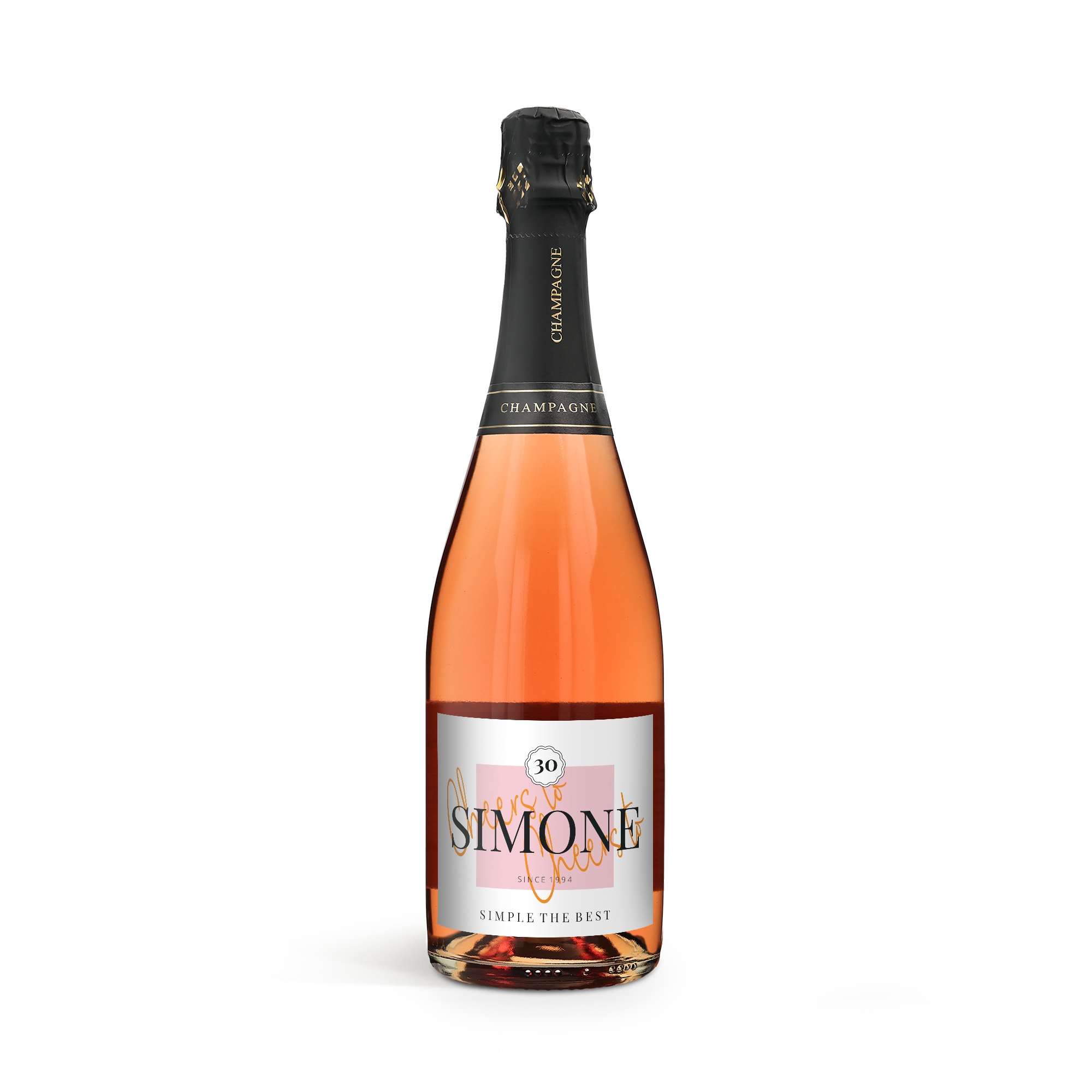 René Schloesser Rosé champagne (750ml) med personlig trækasse eller etikette