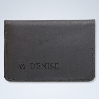 Læderbankkortholder - Sort