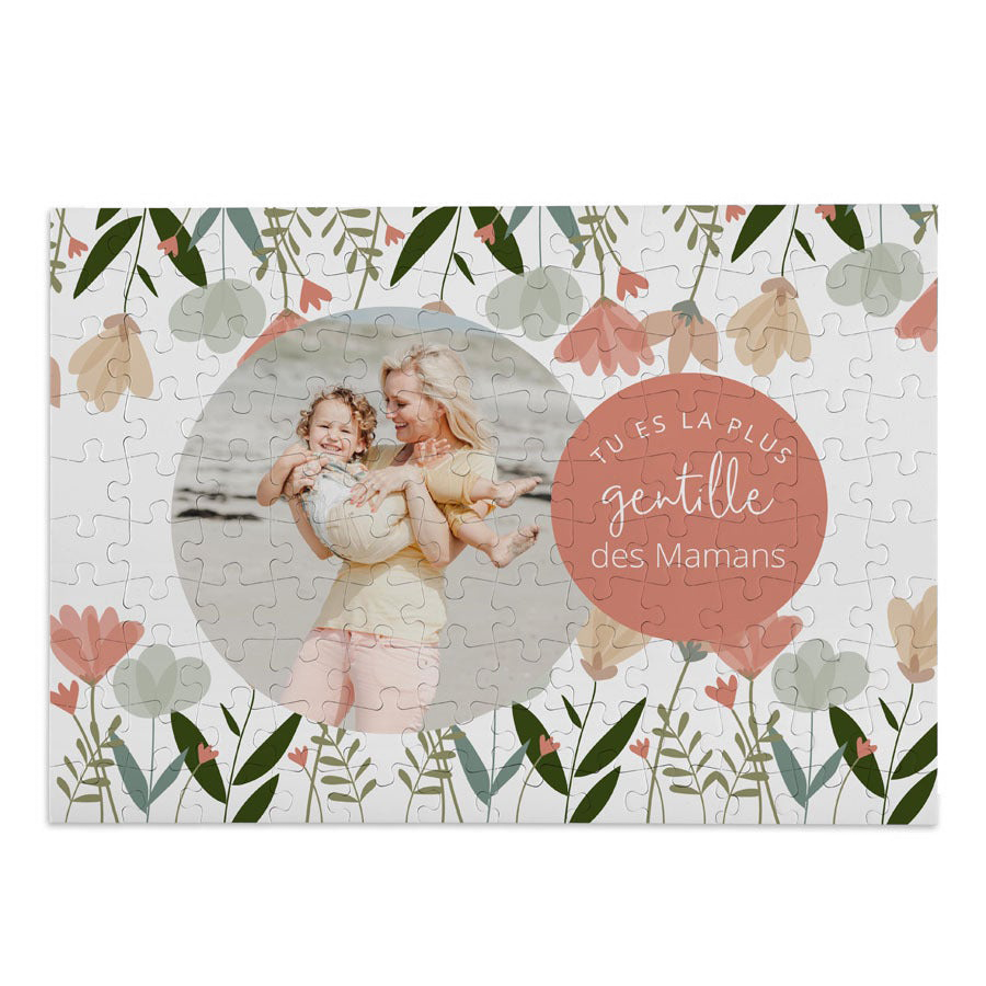 Puzzle Fête des Mères personnalisé - 120 pièces