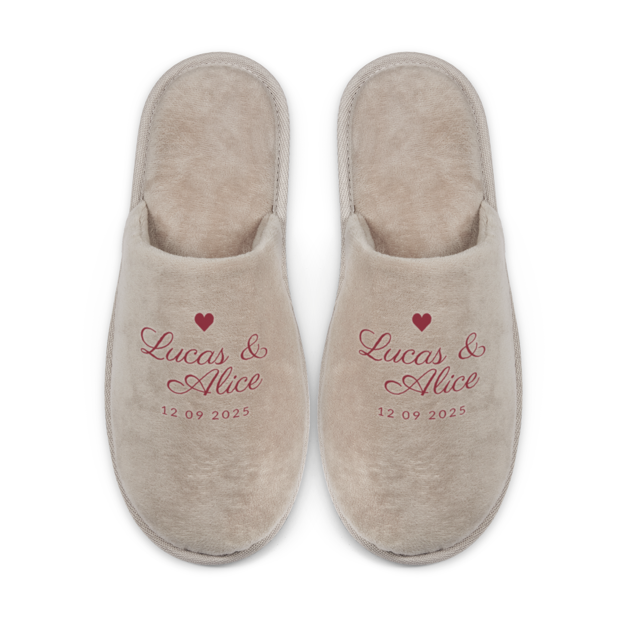 Chaussons personnalisées - Beige - 39/42