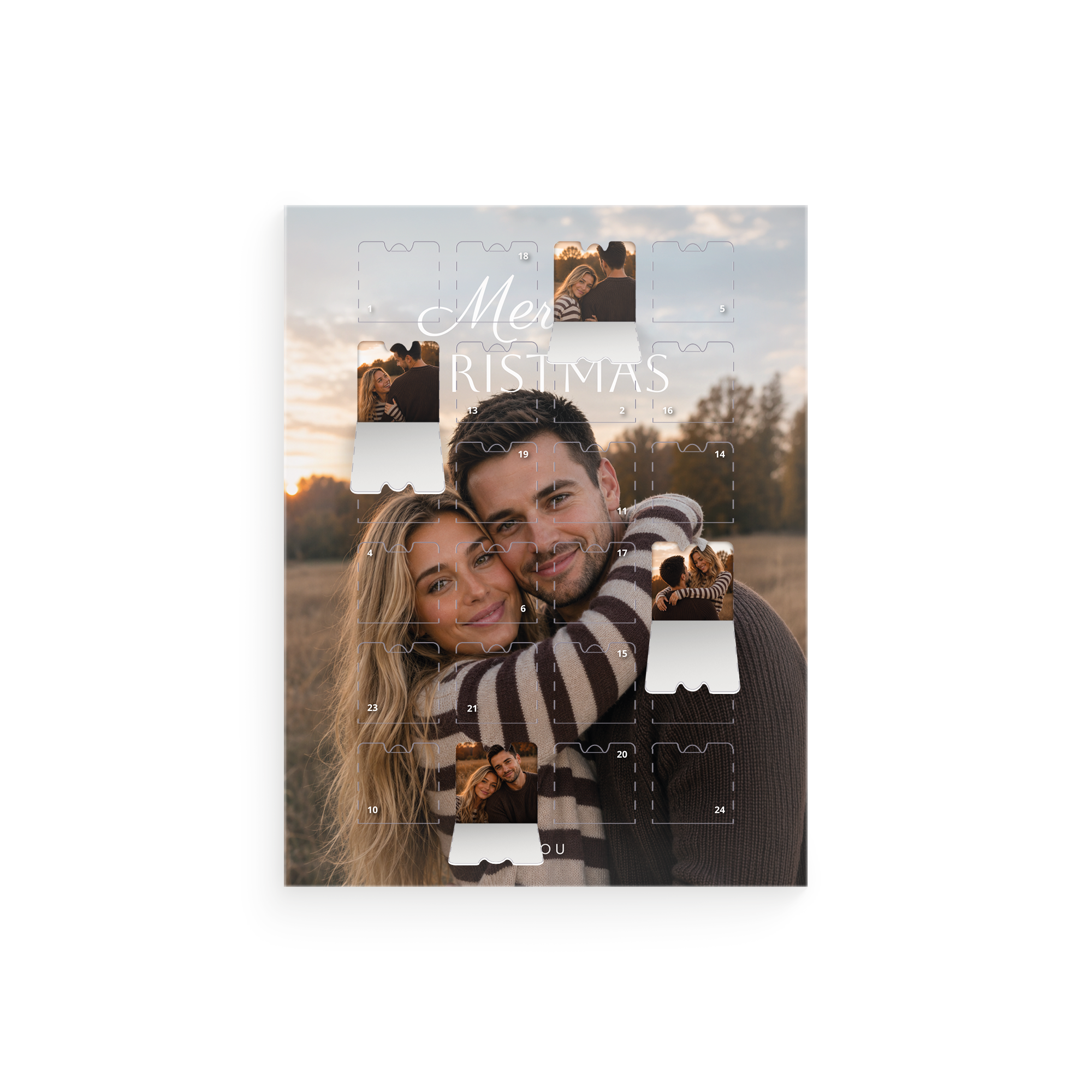 Personalizovaný adventní kalendář - s fotografiemi - M