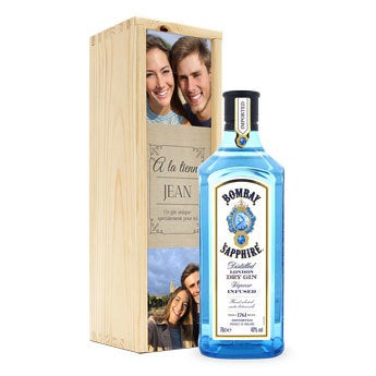 Gin Bombay Sapphire - coffret imprimé 