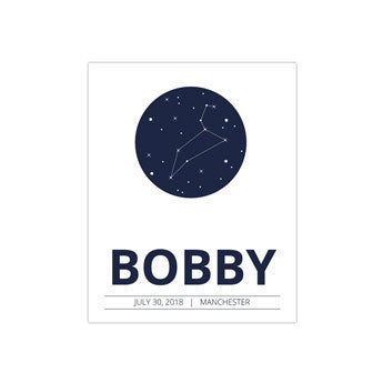 Baby birth poster - 40 x 50 cm