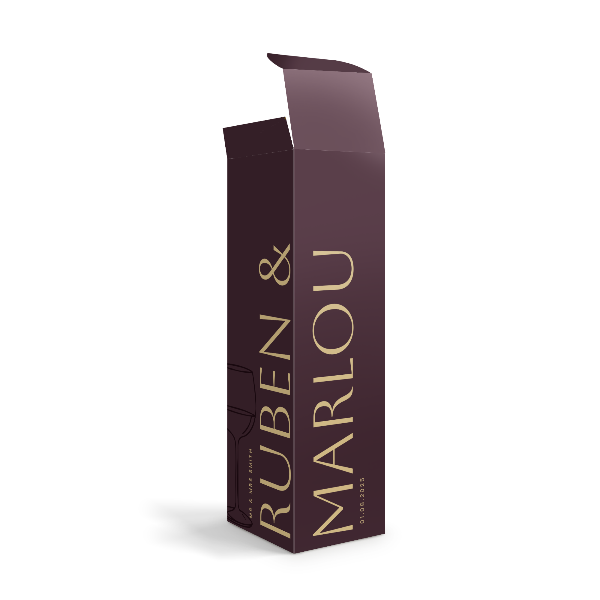 Personalised champagne box - Cardboard