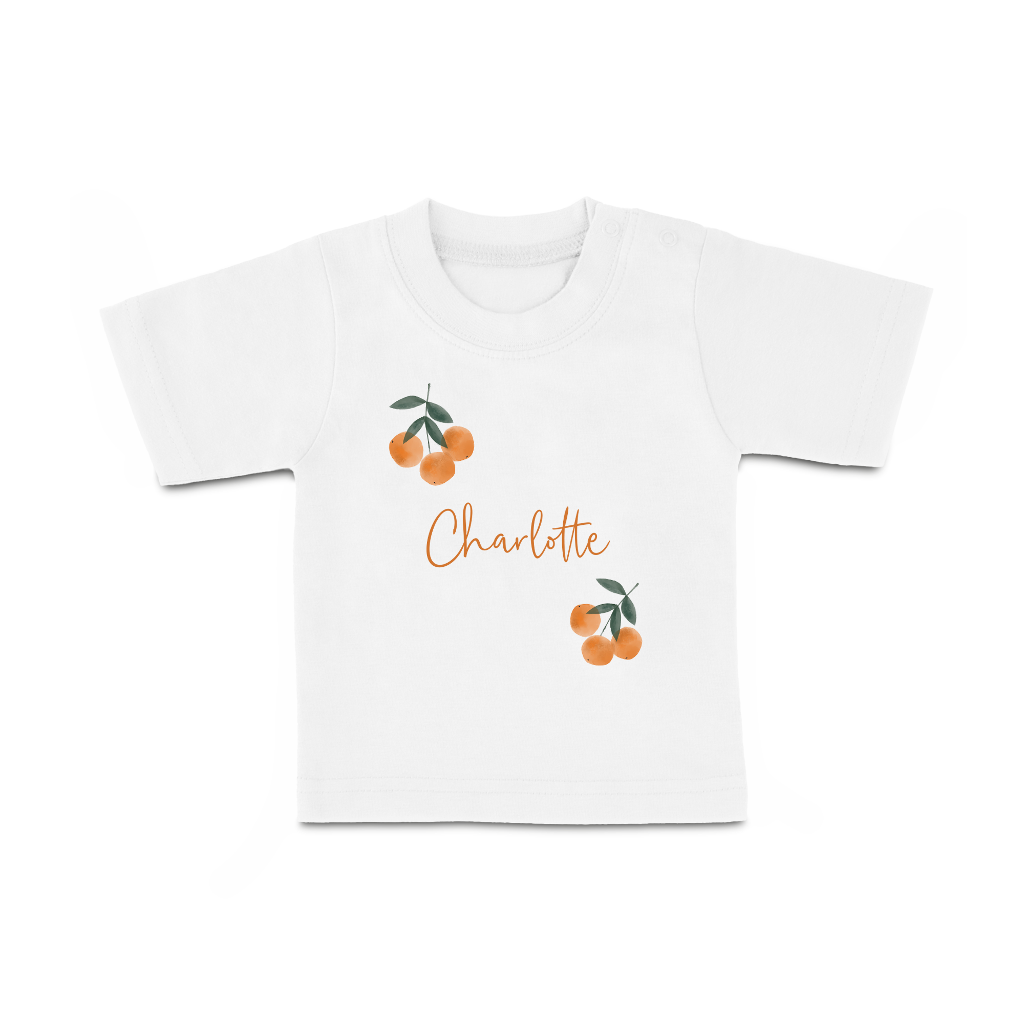 Baby T-Shirt - Printed - Short Sleeves - White - 86/92