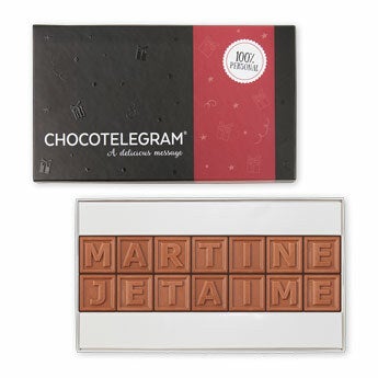 Chocotelegram personnalisé - 14 chocolats