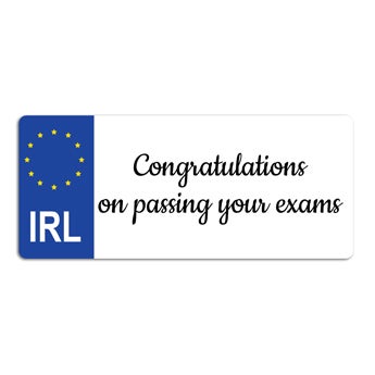 Placa do carro personalizada