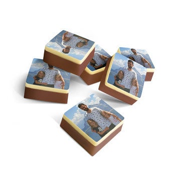 Chocolats personnalisés carrés x60
