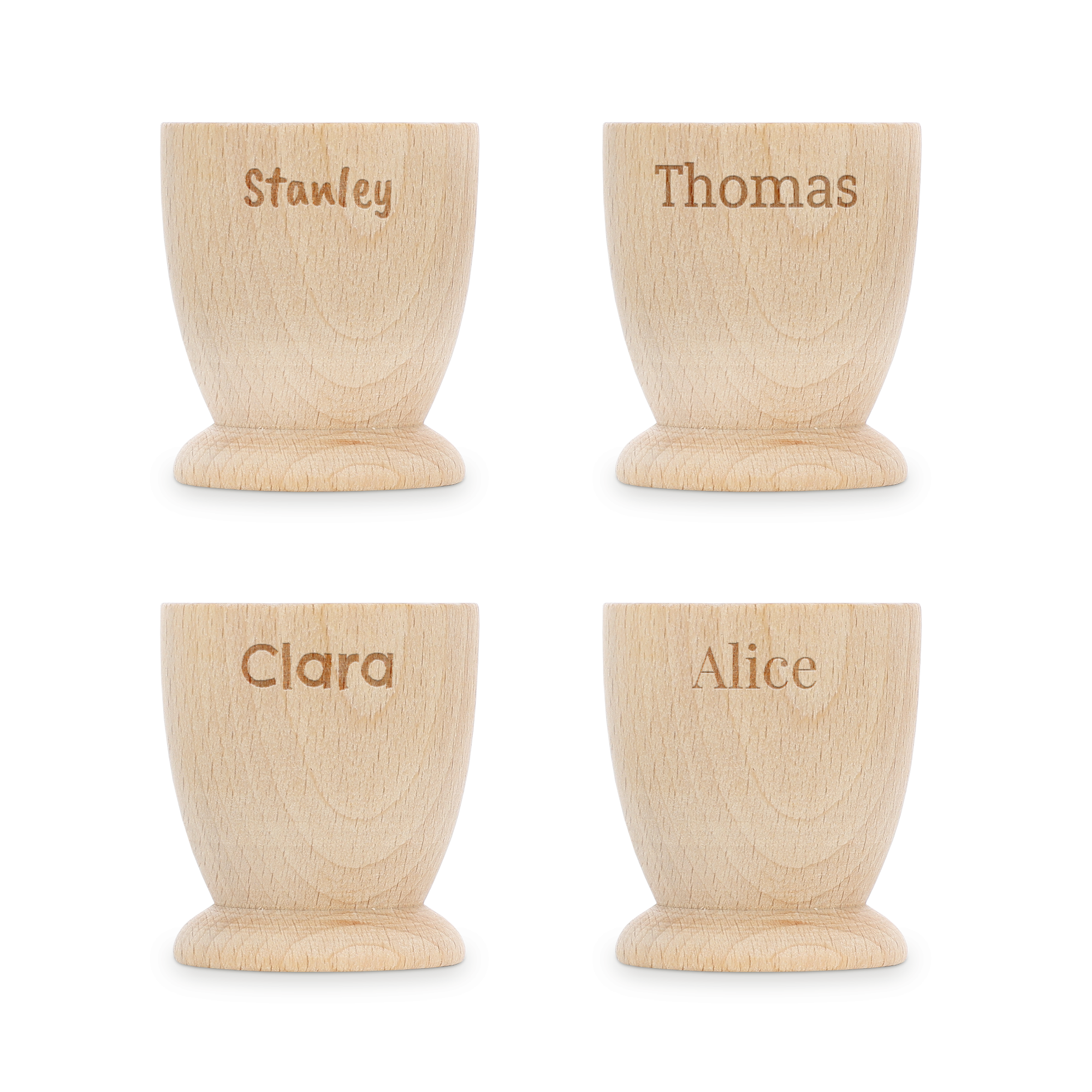 Personalised egg cup - 3 pcs