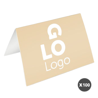 Carte de voeux entreprise personnalisée - 100 cartes de voeux pliées