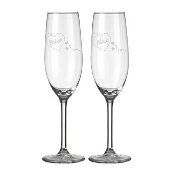 30th Birthday Stars Champagne Flute Glass Gift Boxed DCF-22-BL 