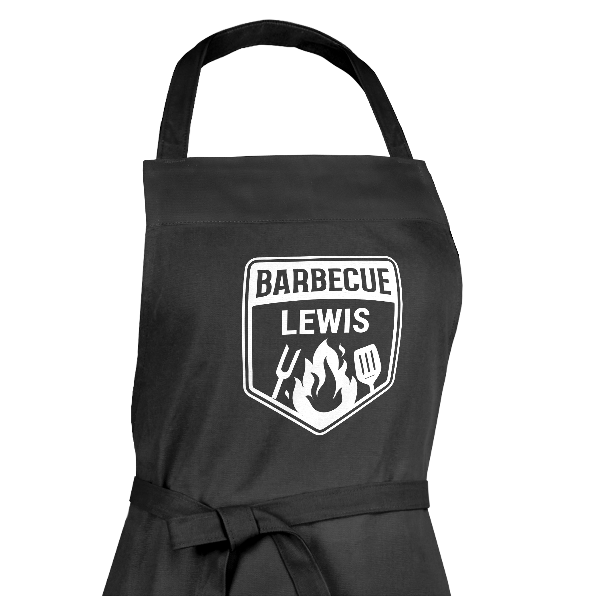 Personalised BBQ Apron - Black