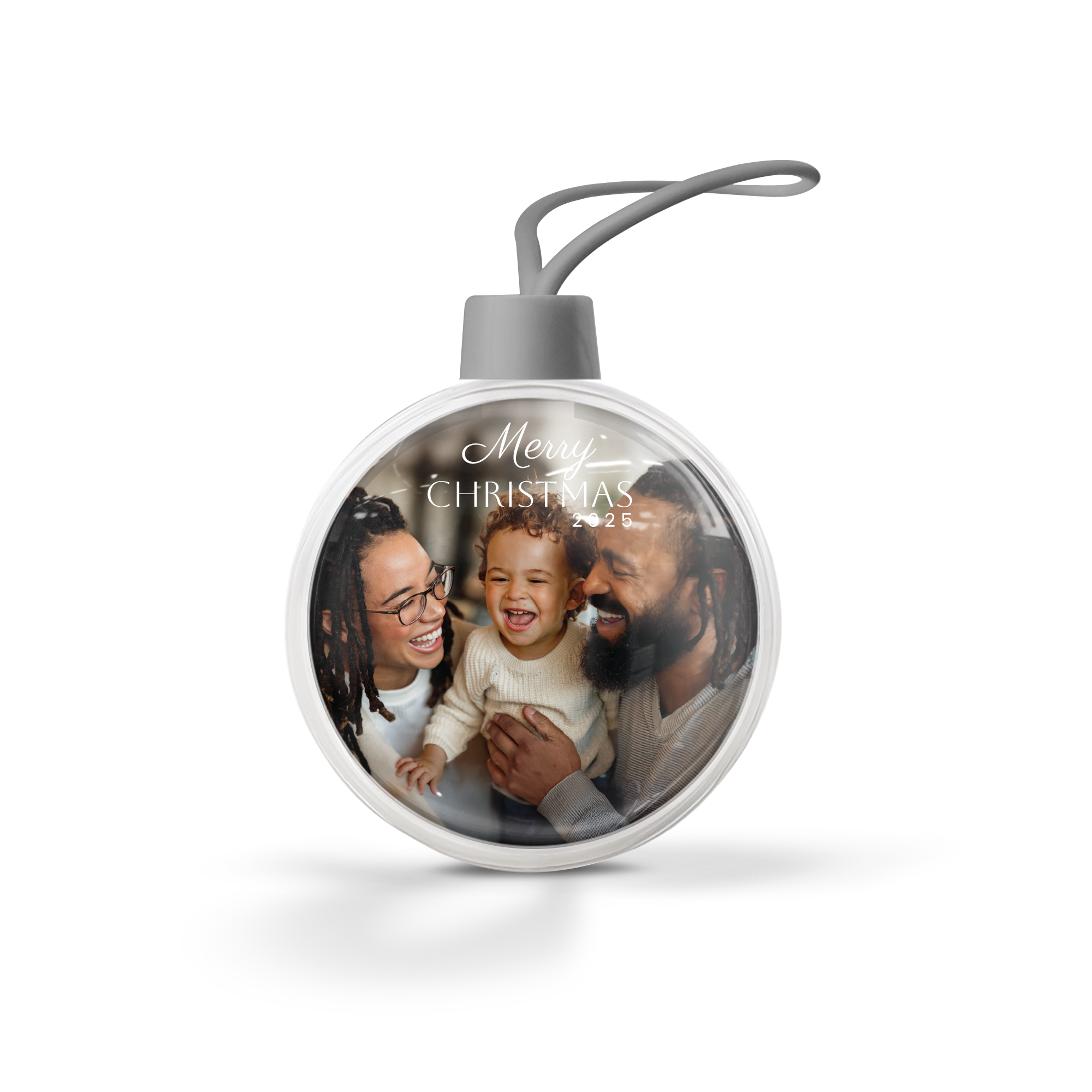 Prozorna božična bauble