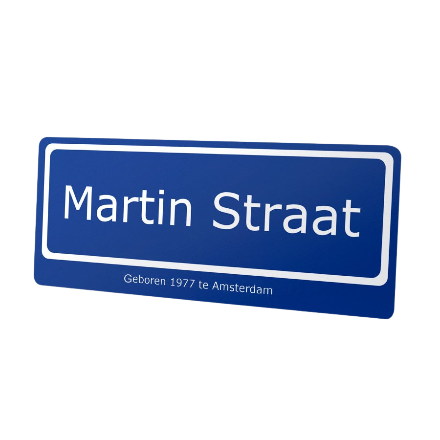 Straßenschild selbst gestalten - Klein (Stahl) - 36 x 15 cm