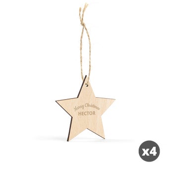 Estrella de Navidad de madera