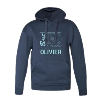 Sweat à capuche homme personnalisé - Marine
