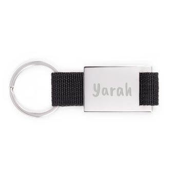 Luxurious key ring with name - Rectangle