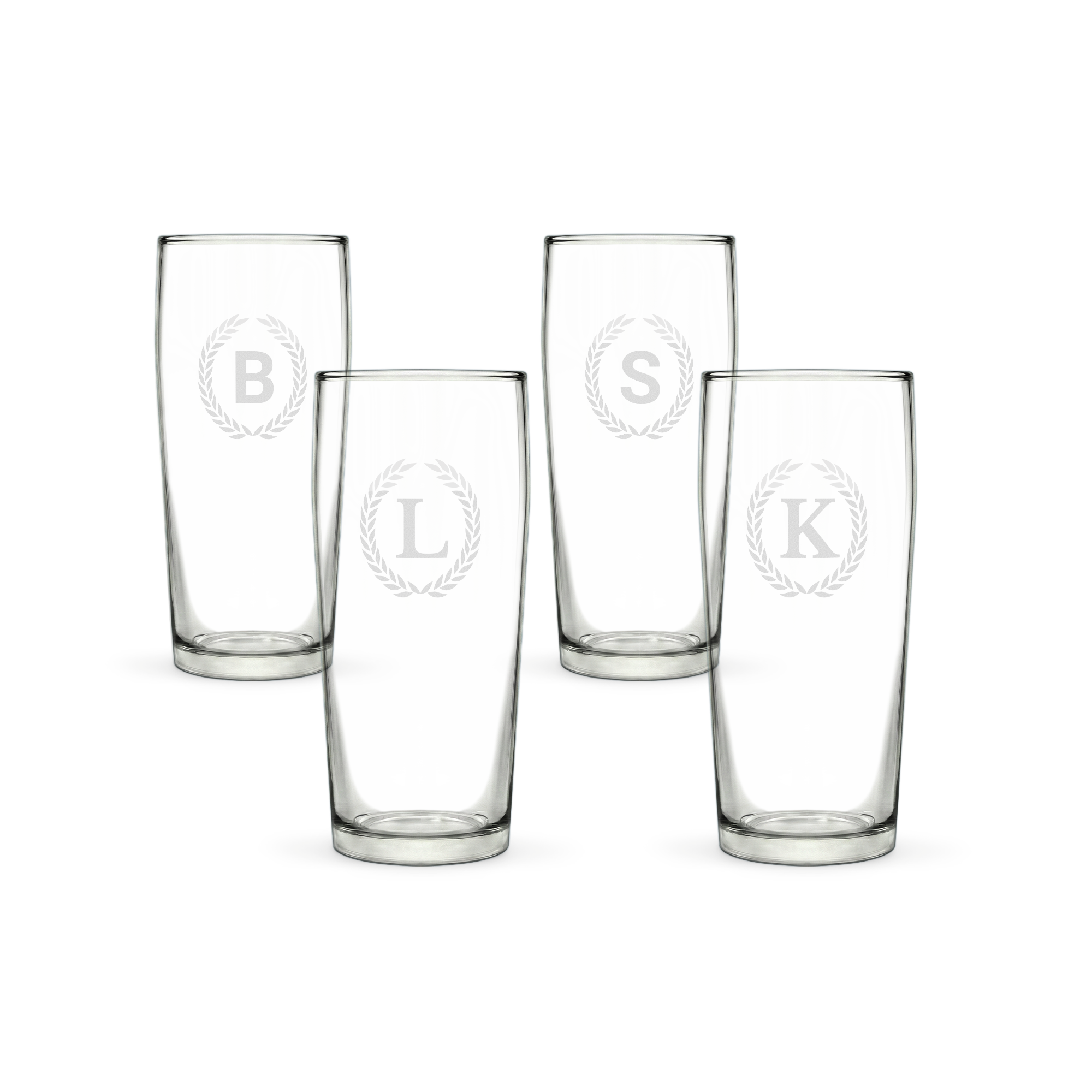 Bierglas fluitje graveren - 190 ml - 4 stuks